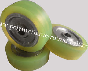 Aging Resistant Industrial natural PU Polyurethane Wheels coating with Iron Core
