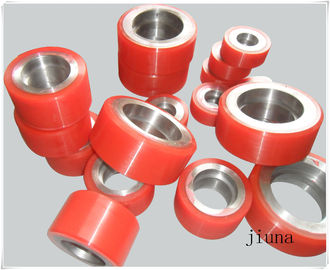 Castable Red Pu Wheels Oil Resistant For Industry Caster , 30A - 98A