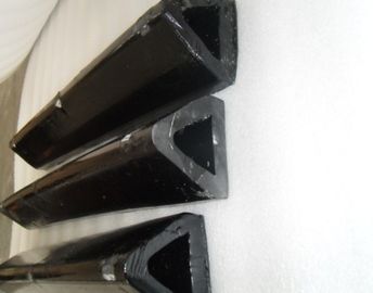 Non-standard Injection Molding Black Triangle Piping , Industrial Polyurethane Parts