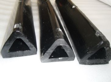 Non-standard Injection Molding Black Triangle Piping , Industrial Polyurethane Parts