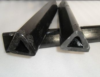 Non-standard Injection Molding Black Triangle Piping , Industrial Polyurethane Parts