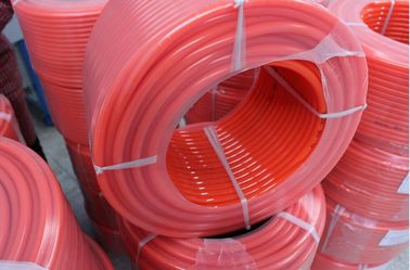 Orange color  hardness 90A Smooth  Polyurethane Round Belt  For Industrial Transmission