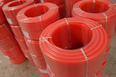 Orange color  hardness 90A Smooth  Polyurethane Round Belt  For Industrial Transmission