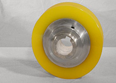 Industrial PU Polyurethane Rollers Wheels for Conveyor , Oil resistant