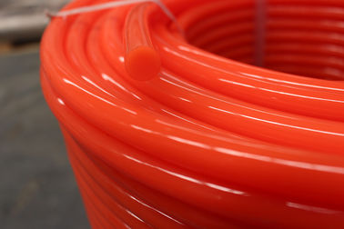 Orange Smooth Polyurethane Round Belt 90A high impact resistance