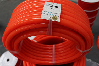Orange Smooth Polyurethane Round Belt 90A high impact resistance