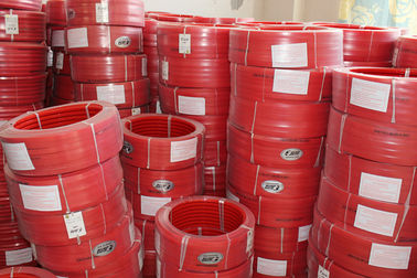 Red Polyurethane PU extruded belt Hardness 90A Tear Strength