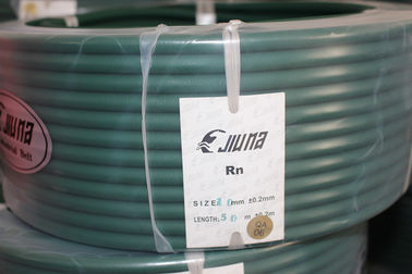 Green Round Belts Polyurethane Drive Belt Transmission ROHS Approved
